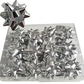 Rozety przyklejane 5 cm, srebrne 24 szt. 1 op.