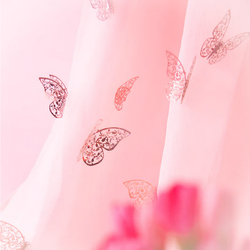 Naklejki Dekoracyjne 3D Różowe Złoto MOTYLE 12szt.