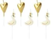 Świeczki urodzinowe Lovely Swan, 3,5-4cm, 6szt.