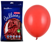 Balony Pastelowe Czerwone 12cm 100szt.