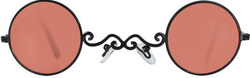 Okulary Wampira Czerwone Okrągłe Leonki Dracula