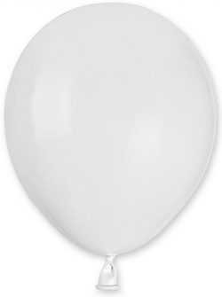 Balony A50 pastel 5" - białe 01/ 20 szt.