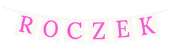 Baner ROCZEK Różowy, 1kpl.