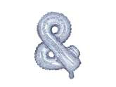 Balon foliowy "&" 35cm holograficzny 1 szt.