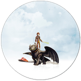 Opłatek tortowy 29 cm, 1 szt. Jak wytresować smoka