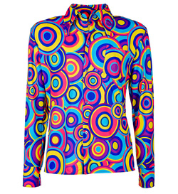 Koszula DISCO Kolorowe Kółka Lata 70 80, XXXL