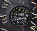 Talerzyki Papierowe Happy Birthday 18cm 6szt.