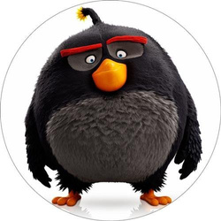 Opłatek tortowy 14 cm, Angry Birds Movie 1 szt.