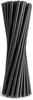 Słomki Plastikowe Wielokrotnego Użytku Czarne x200