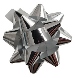 Rozety przyklejane 5 cm, srebrne 24 szt. 1 op.