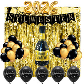 Zestaw Sylwestrowy, 03-2, kurtyna baner szampan