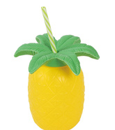 Kubek HAWAJSKI ananas ze słomką, 1szt.
