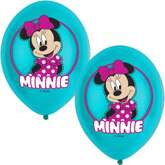Balony lateksowe Myszka Minnie, 27,5 cm, 6 szt.