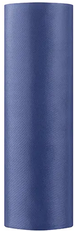 Satyna Gładka Bieżnik Dekoracja GRANATOWY 0,16 x9m