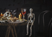 Dekoracja Szkielet KOŚCIOTRUP Halloween 40cm