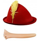 Zestaw Pinokio, Czapka Nos, 1 kpl.