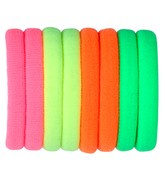 Gumki Do Włosów Neonowe 8 szt. Lata 80 90 Disco