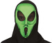 MASKA z Kapturem Zielony KOSMITA Obcy Ufo Alien