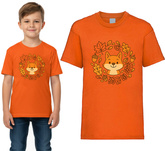 Koszulka Pomarańczowa LISEK Jesień 9-11 lat, 140cm