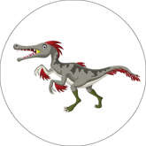 Opłatek tortowy 14 cm Dinozaury 1 szt.