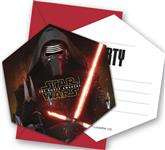 Zaproszenia Star Wars Force Awaknes, 6 szt.