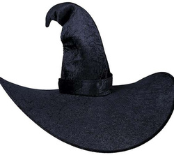 Czarny Kapelusz Czarodzieja Czarownicy Wiedźmy Bal