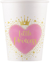 Kubeczki Papierowe MAŁA KSIĘŻNICZKA Serce 200ml 8s