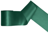 Tasiemka satynowa, butelkowa zieleń, 100mm/25m
