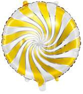 Balon foliowy Cukierek, 35cm, złoty 1szt.