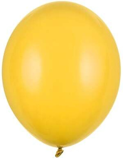 Balony Pastelowe Żółte Urodziny 12cm 100szt.
