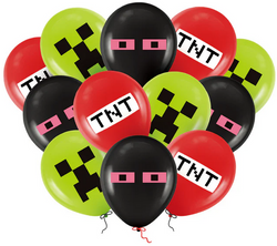 Zestaw balonów Minecraft 12 cali, 12 szt.