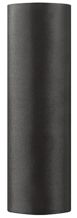 Satyna Gładka Bieżnik Dekoracja CZARNY 0,16 x 9m