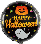 Balon foliowy Dynia Happy Halloween 45 cm
