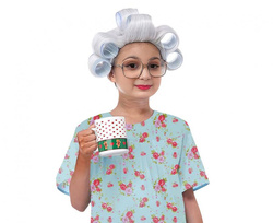 Kostium Strój Staruszka Babcia Babunia 130/140 cm