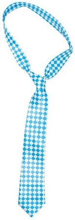 KRAWAT Bawarski Niebieski w Romby OKTOBERFEST