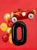Balon foliowy Cyfra ''0'', 86cm, czarny