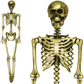 Dekoracja Złoty Szkielet KOŚCIOTRUP Halloween 90cm