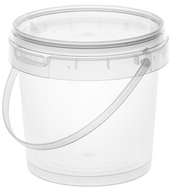 Wiaderko Plastikowe z Pokrywką 1200ml, 1szt.