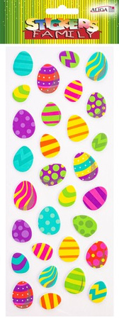 NAKLEJKI Ozdoby WIELKANOCNE Piankowe Pisanki Jajka