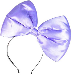 Opaska na Głowę KOKARDA Fioletowa Mucha Myszka