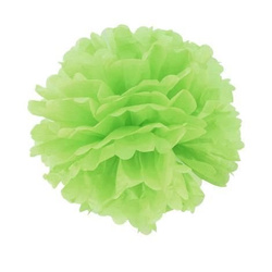 Pompon papierowy kula kwiatowa, z.jabłko 25cm 1szt