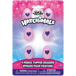 Gumka do ołówka Hatchimals, 4 szt.