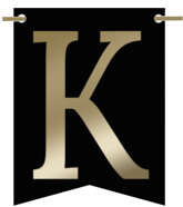 Flagietka, Litera K, Czarna, 1 szt.