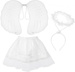 Zestaw Strój ANIOŁEK Skrzydła Spódniczka Aureola