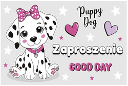 ZAPROSZENIA z Kopertami PIESEK Urodziny, 10szt.