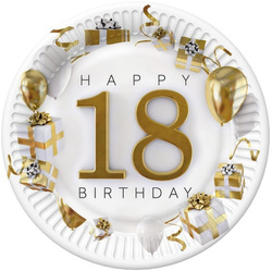 Zestaw Talerzyki Kubeczki 18 URODZINY