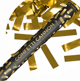 Tuba z konfetti, złoty, 60cm, 1szt.