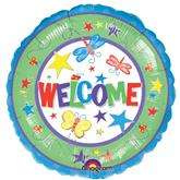 Balon foliowy Welcome, 45 cm, 1 szt.