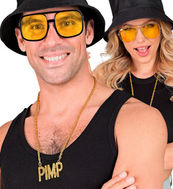 Naszyjnik Wisiorek Złota Zawieszka PIMP HipHop Rap