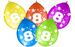 Balony odwrotny nadruk cyfra 8 OSIEM, 5 szt